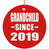 Grandchild Since 2019 - Circle Ornament