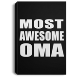 Most Awesome Oma - Canvas Portrait
