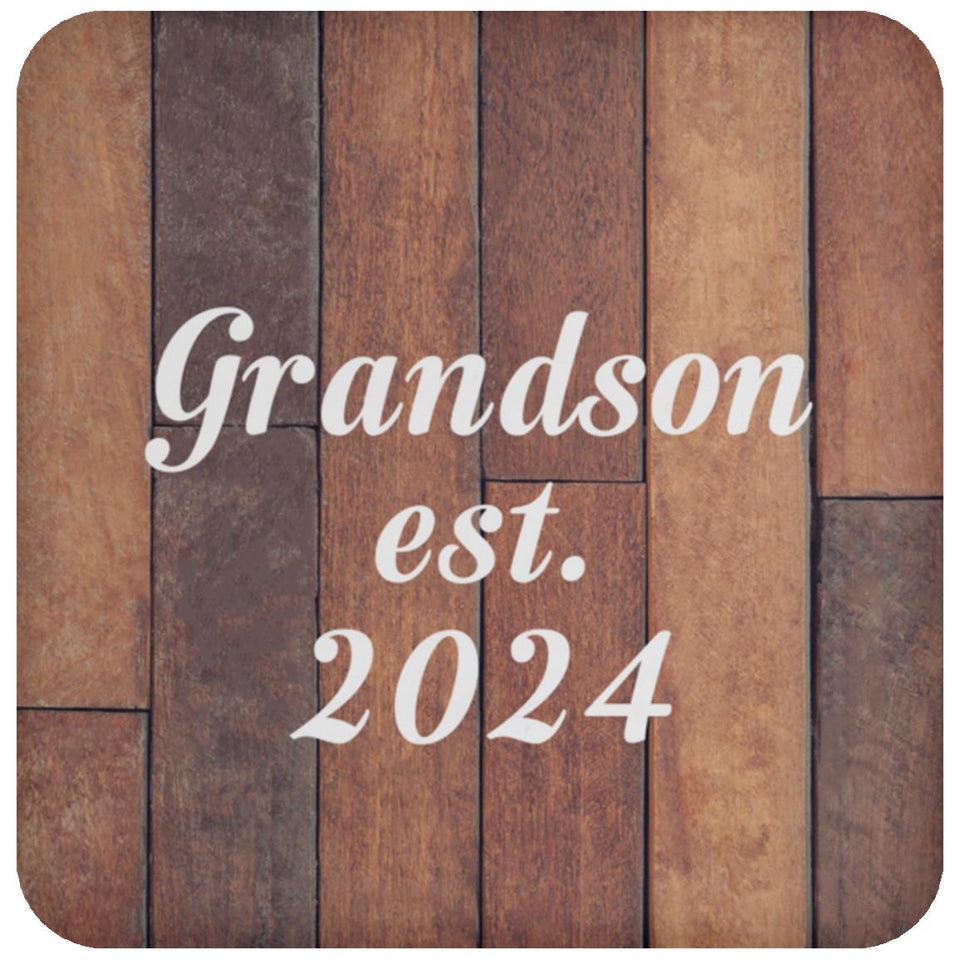Grandson Established Est. 2024 - Drink Coaster E