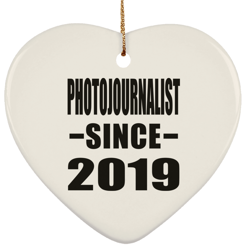 Photojournalist Since 2019 - Heart Ornament
