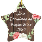 First Christmas As Daughter In Law 2020 - Star Ornament A