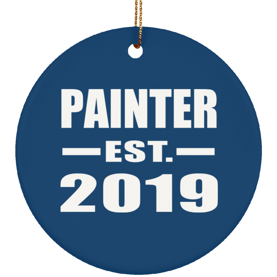 Painter Established EST. 2019 - Circle Ornament