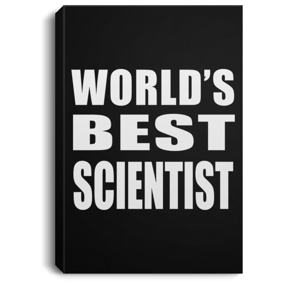 World's Best Scientist - Canvas Portrait