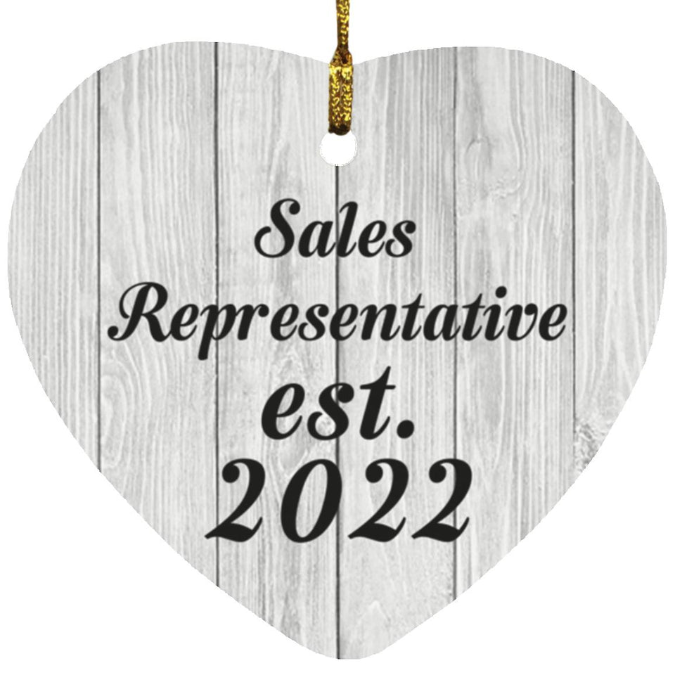 Sales Representative Established Est. 2022 - Heart Ornament F