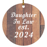 Daughter In Law Established Est. 2024 - Circle Ornament E