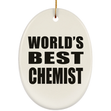 World's Best Chemist - Oval Ornament