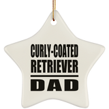 Curly-Coated Retriever Dad - Star Ornament
