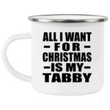 All I Want For Christmas Is My Tabby - 12oz Camping Mug