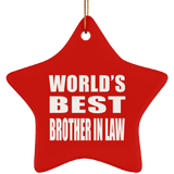 World's Best Brother In Law - Star Ornament
