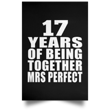 17th Anniversary 17 Years Of Being Mrs Perfect - Poster Portrait