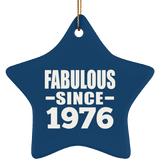 47th Birthday Fabulous Since 1976 - Star Ornament