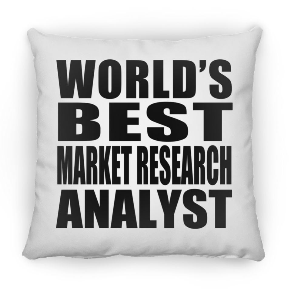 World's Best Market Research Analyst - Throw Pillow