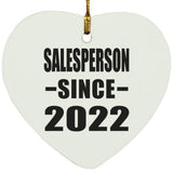 Salesperson Since 2022 - Heart Ornament