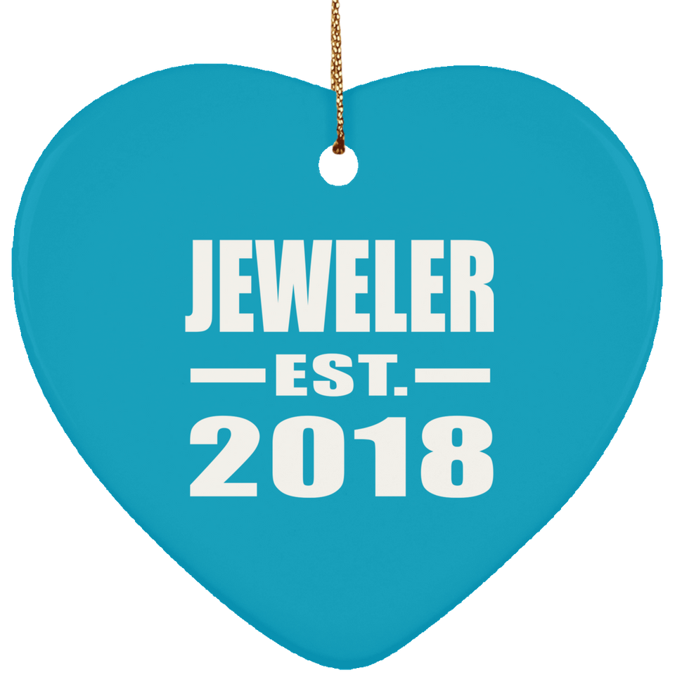 Jeweler Established EST. 2018 - Heart Ornament