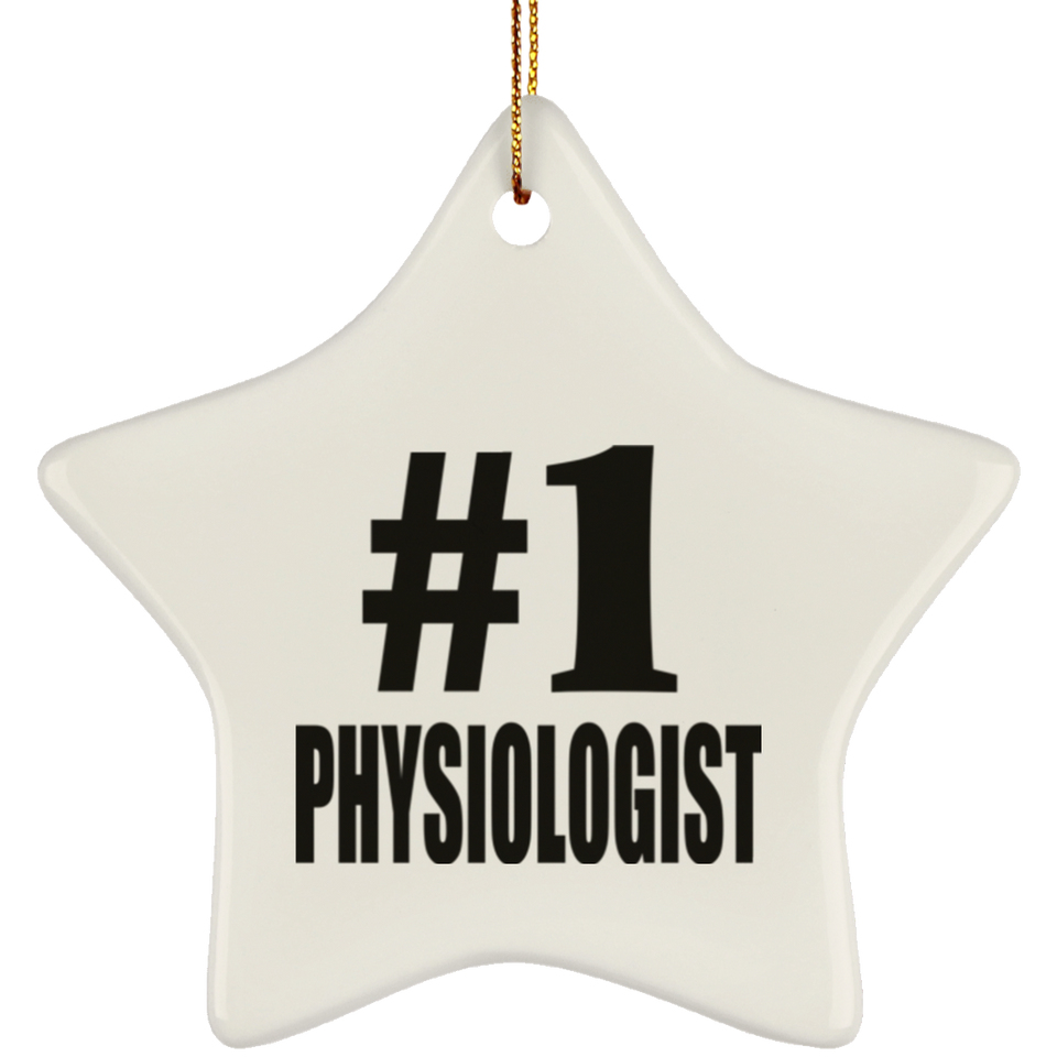 Number One #1 Physiologist - Star Ornament