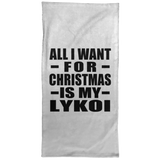 All I Want For Christmas Is My Lykoi - Hand Towel