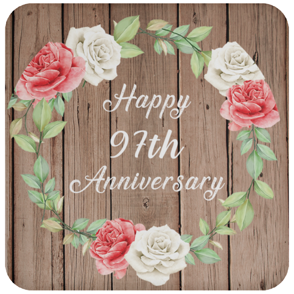 Happy 97th Anniversary - Drink Coaster B