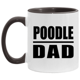 Poodle Dad - 11oz Accent Mug Black