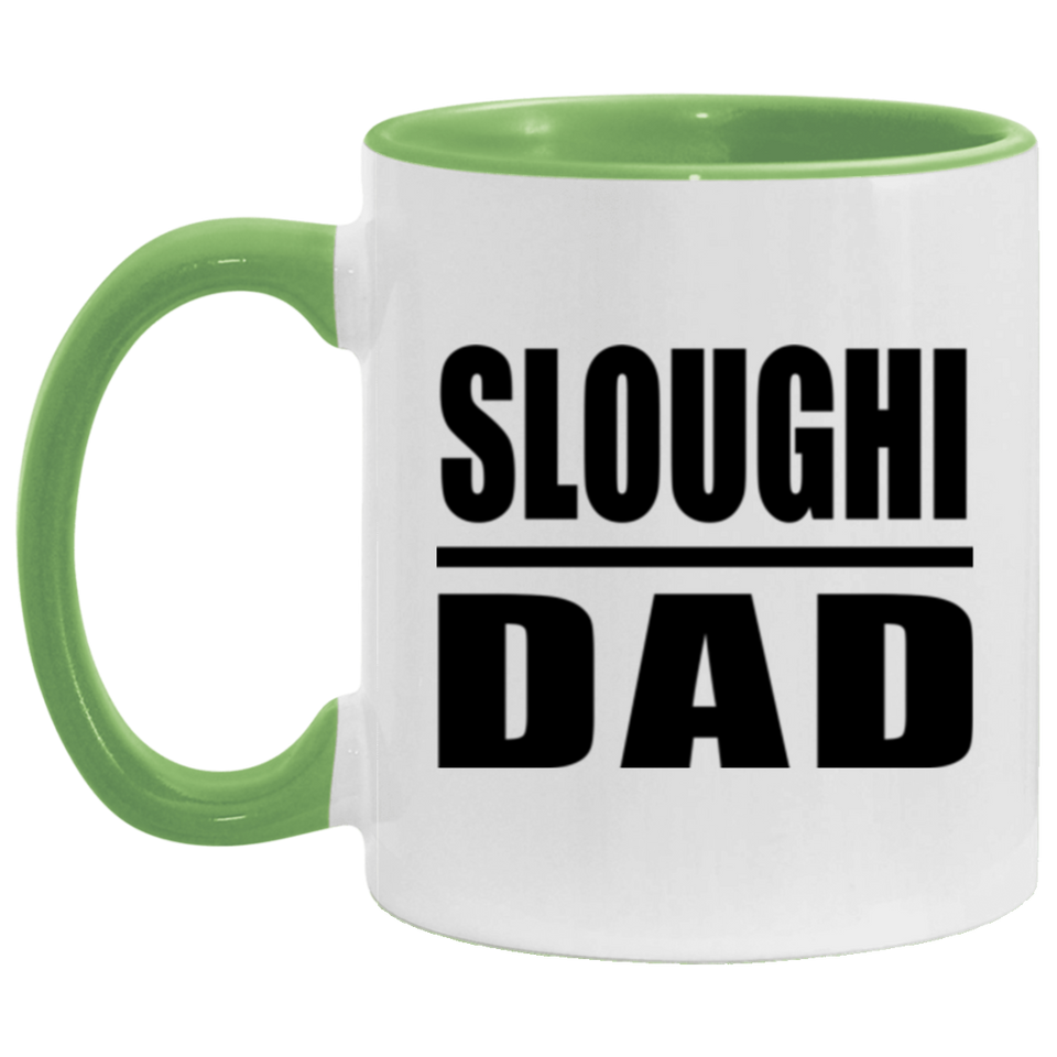 Sloughi Dad - 11oz Accent Mug Green