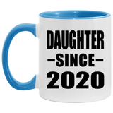 Daughter Since 2020 - 11oz Accent Mug Blue