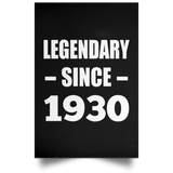 94th Birthday Legendary Since 1930 - Poster Portrait