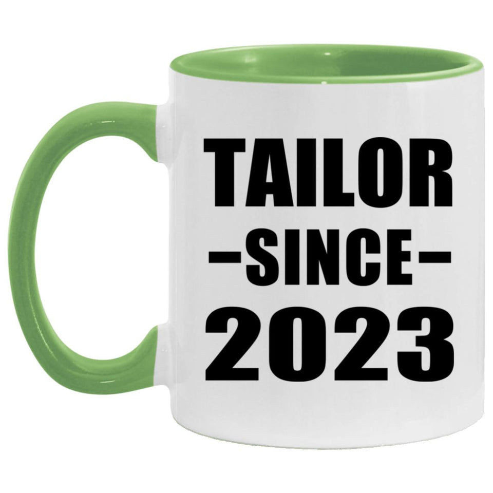 Tailor Since 2023 - 11oz Accent Mug Green