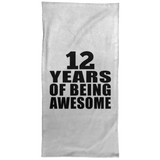 12th Birthday 12 Years Of Being Awesome - Hand Towel