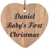 Daniel Baby's First Christmas - Heart Ornament C