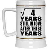 2nd Anniversary Square Root of 4 Years Still In Love - Beer Stein