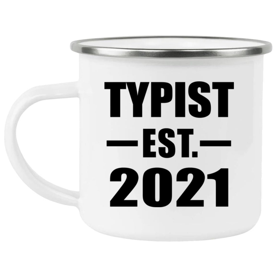 Typist Established EST. 2021 - 12oz Camping Mug
