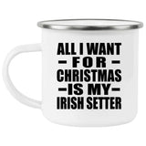 All I Want For Christmas Is My Irish Setter - 12oz Camping Mug