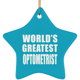 World's Greatest Optometrist - Star Ornament