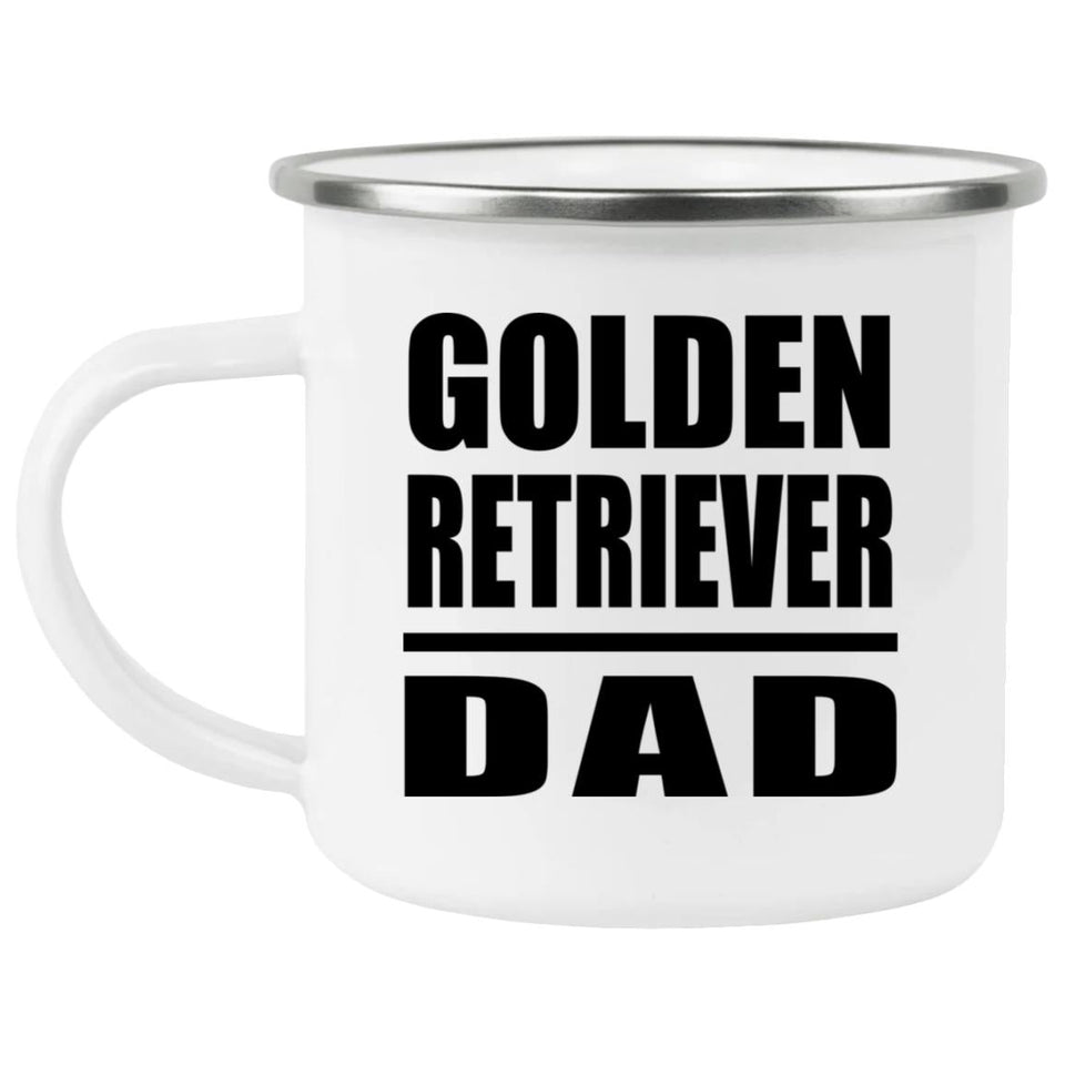 Golden Retriever Dad - 12oz Camping Mug