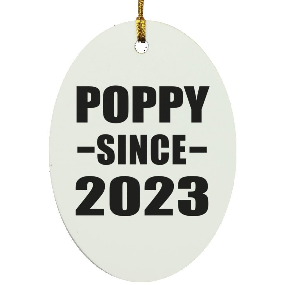 Poppy Since 2023 - Oval Ornament