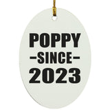 Poppy Since 2023 - Oval Ornament