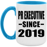 Pr Executive Since 2019 - 15oz Accent Mug Blue