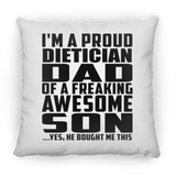Proud Dietician Dad Of Awesome Son - Throw Pillow
