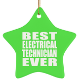 Best Electrical Technician Ever - Star Ornament