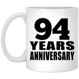94th Anniversary 94 Years - 11 Oz Coffee Mug