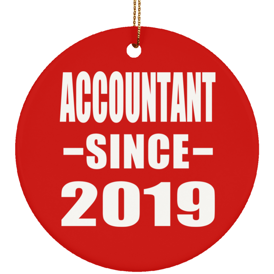 Accountant Since 2019 - Circle Ornament