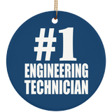 Number One #1 Engineering Technician - Circle Ornament