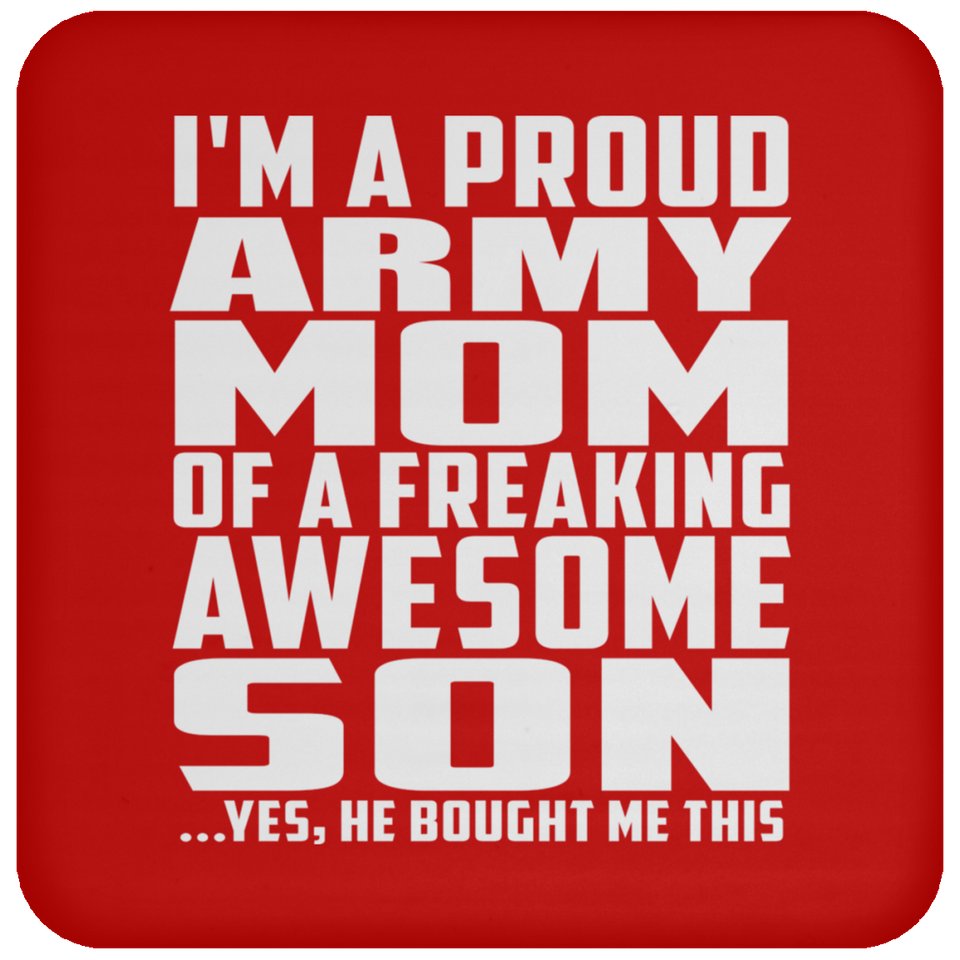 Proud Army Mom Of Awesome Son - Drink Coaster