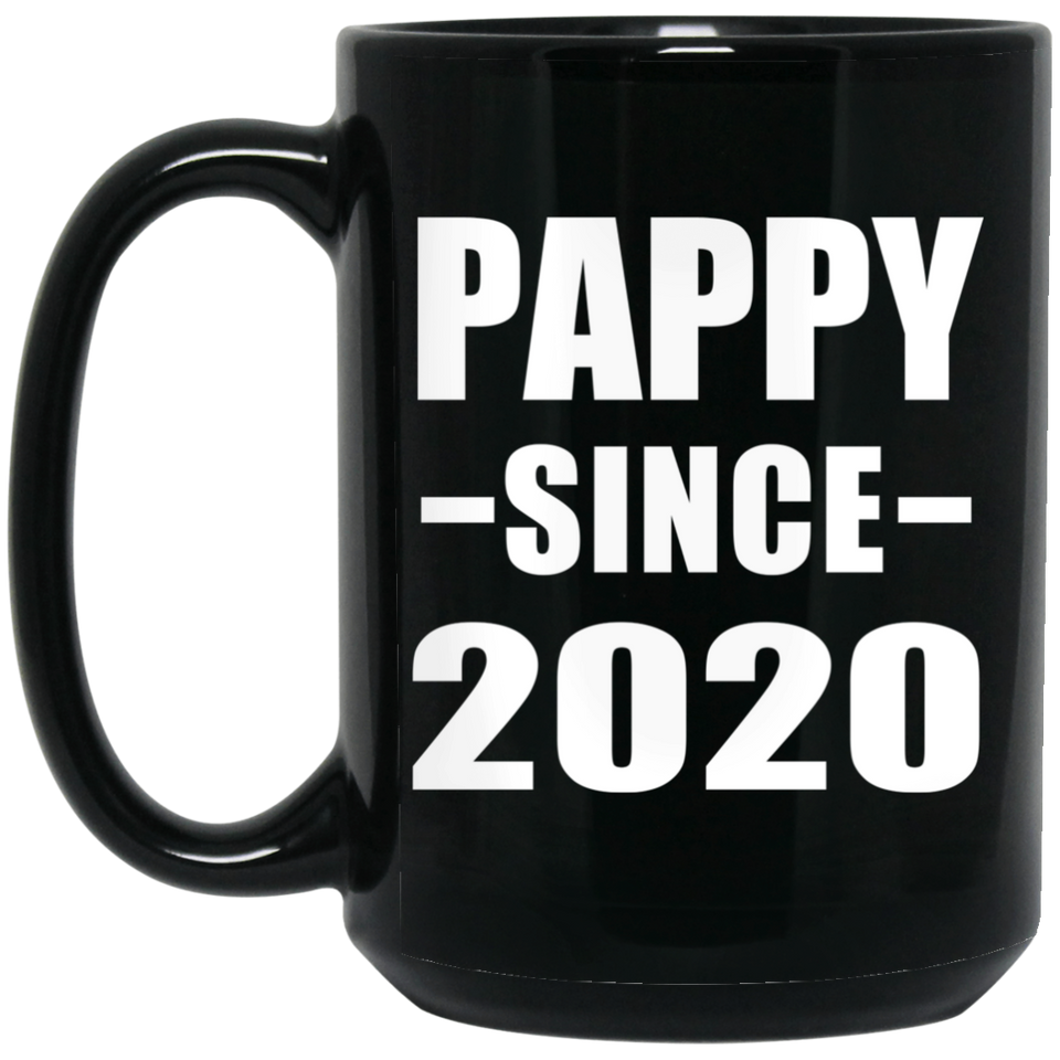 Pappy Since 2020 - 15oz Coffee Mug Black