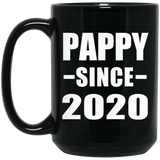 Pappy Since 2020 - 15oz Coffee Mug Black