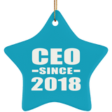 CEO Since 2018 - Star Ornament