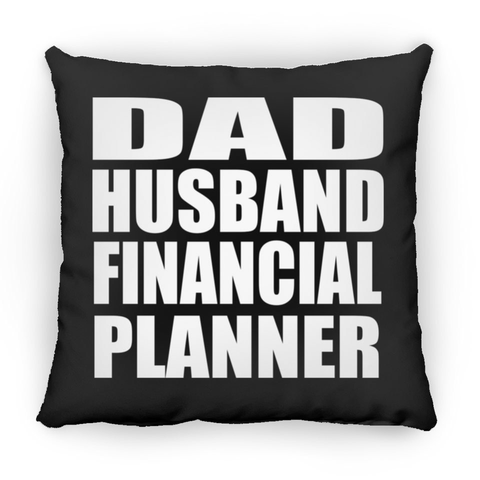 Dad Husband Financial Planner - Throw Pillow Black