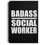 Badass Social Worker - Canvas Portrait
