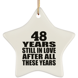 48th Anniversary 48 Years Still In Love After These Years - Star Ornament