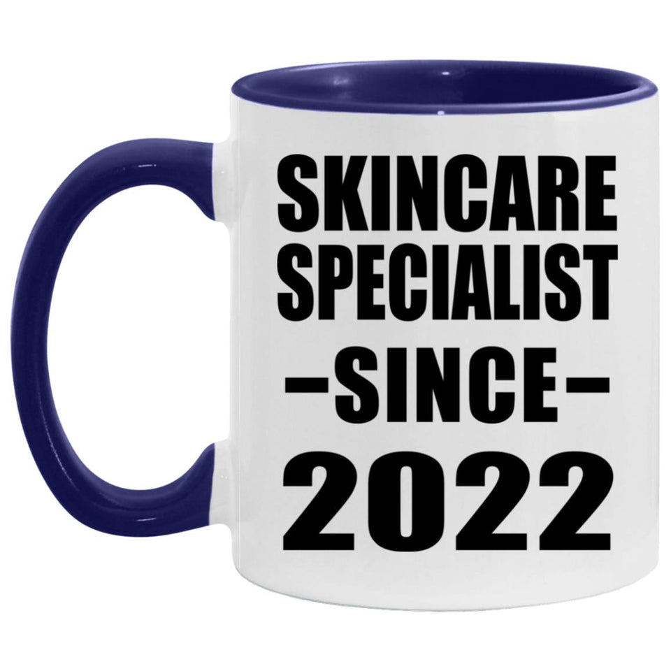 Skincare Specialist Since 2022 - 11oz Accent Mug Purple