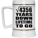 66th Anniversary Square Root of 4356 Years Lifetime To Go - Beer Stein